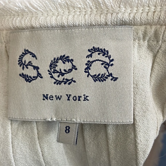 SEA NEW YORK Shite Lace & Fringe Dress - Picture 11 of 11